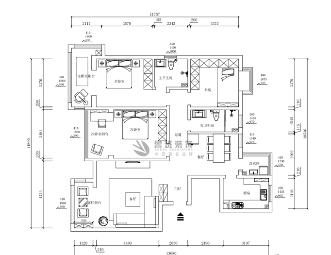 偉業公館,簡式風格,戶型圖