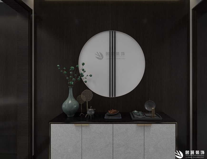 玫瑰公館,新中式風(fēng)格,門廳