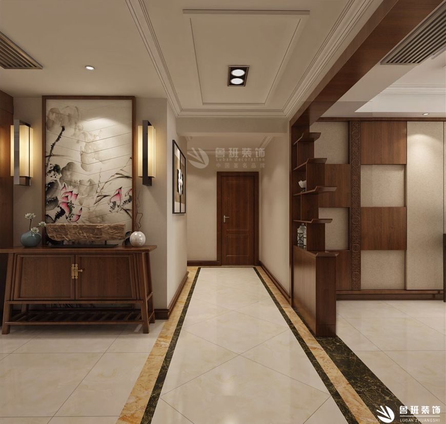 國金華府,新中式風格,門廳